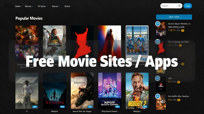 15+ Best Free Movie Streaming Sites or Apps