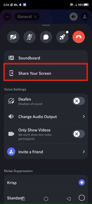 discord share screen