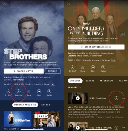 download hulu tv series and movies
