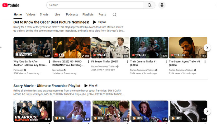 download free movie clip on youtube