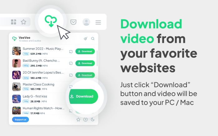M4uFree video downloader VeeVee Video Downloader